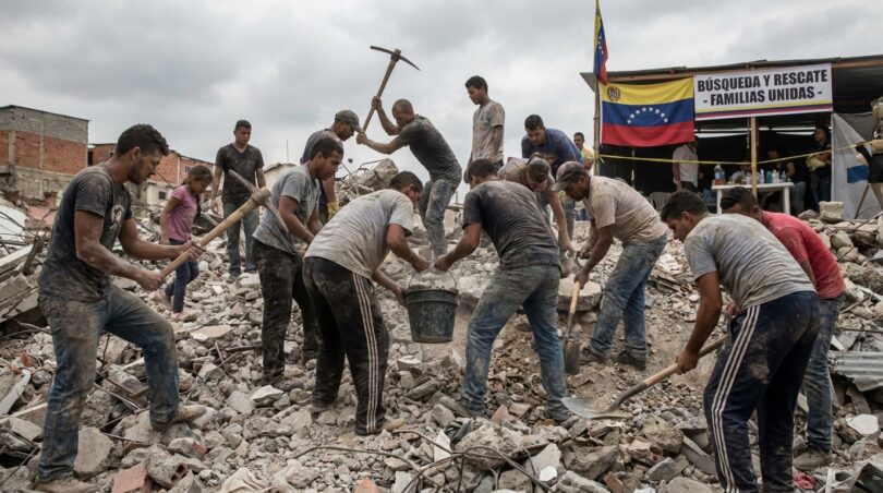 au venezuela, les recherches des survivants se poursuivent avec intensité après les récents et violents séismes, mobilisant secours et solidarité face à la catastrophe.
