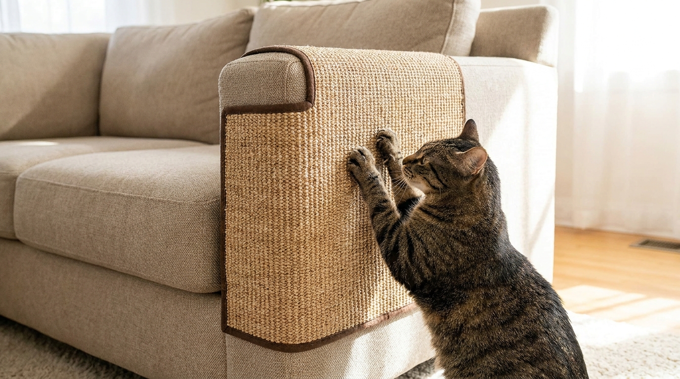 d&eacute;couvrez l'astuce gifi &agrave; 9,95 &euro; pour prot&eacute;ger votre canap&eacute; des griffures de votre chat tout en lui offrant un espace d&eacute;di&eacute; pour faire ses griffes sans d&eacute;g&acirc;ts.