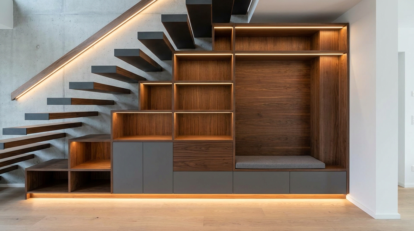 d&eacute;couvrez les nouvelles tendances des architectes d&rsquo;int&eacute;rieur pour 2026 et dites adieu au placard &agrave; porte battante sous l&rsquo;escalier. solutions innovantes, design moderne et optimisation de l&rsquo;espace au rendez-vous.