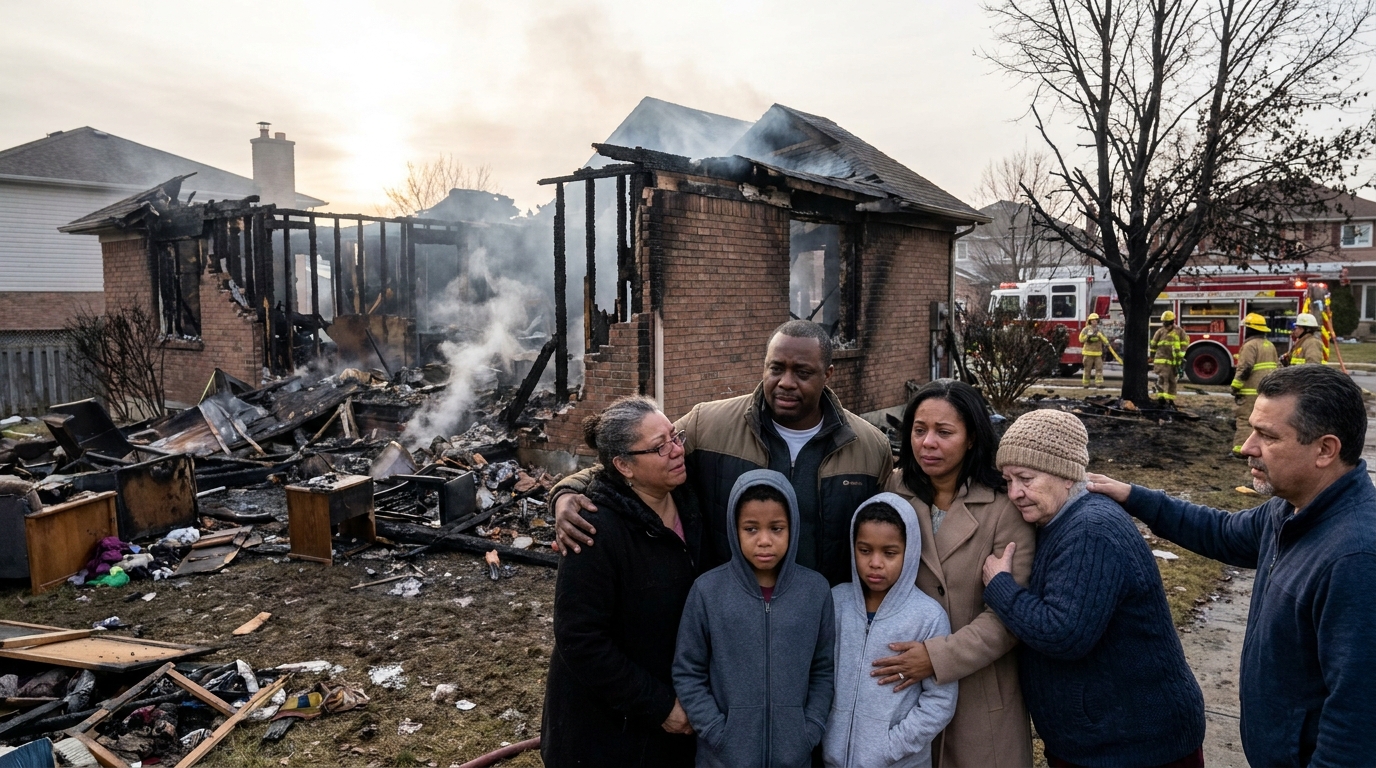 un incendie d&eacute;vastateur a ravag&eacute; une maison &agrave; journet. lancez un appel solidaire pour aider cette famille sinistr&eacute;e &agrave; reconstruire leur vie.