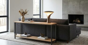 découvrez comment une console étroite placée derrière un canapé peut transformer votre intérieur, avec une surprise inattendue dès le premier apéritif.