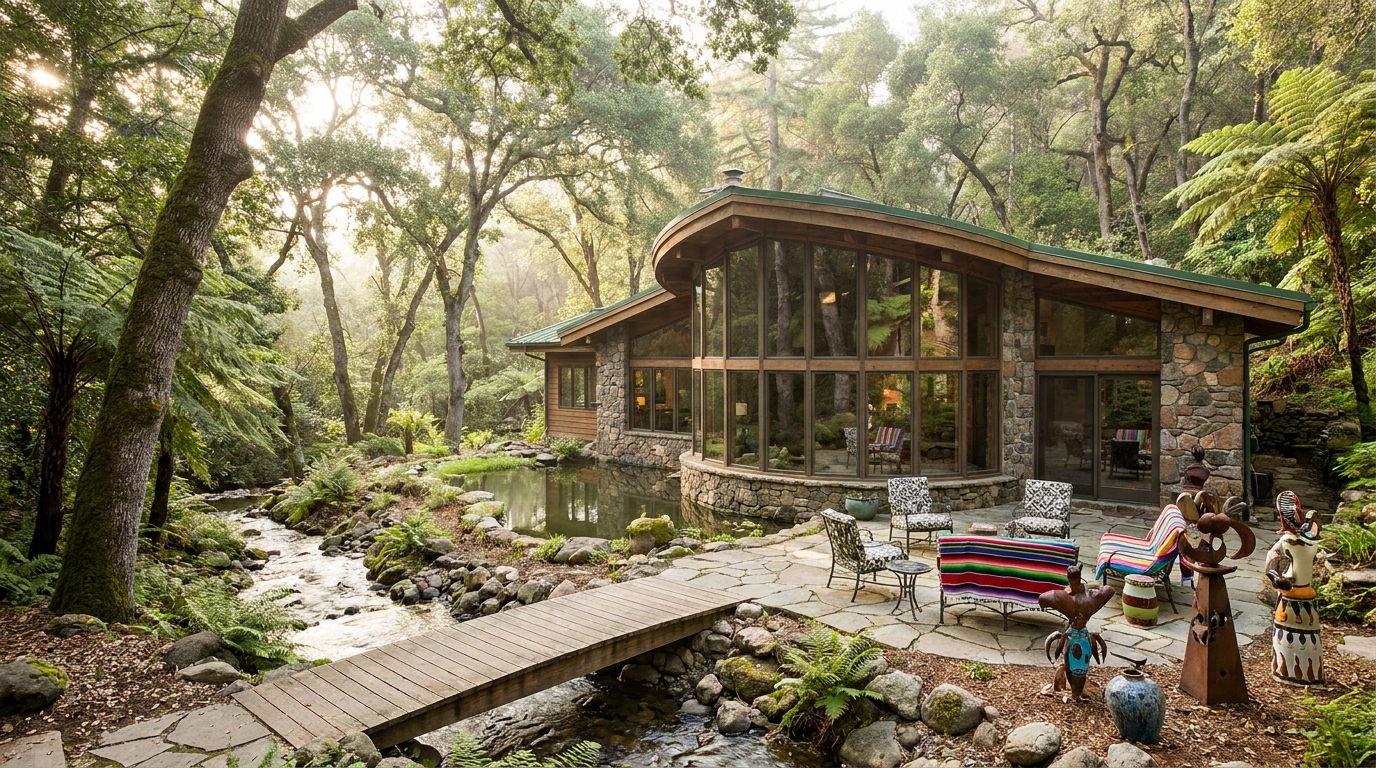 d&eacute;couvrez la maison de r&ecirc;ve de jean-paul gaultier, un havre de paix nich&eacute; au c&oelig;ur de la nature, o&ugrave; &eacute;l&eacute;gance et s&eacute;r&eacute;nit&eacute; se rencontrent pour un v&eacute;ritable coin de paradis.