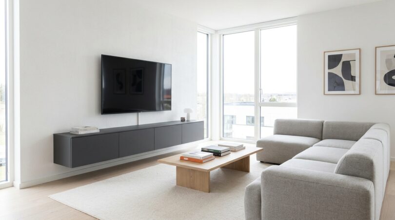 d&eacute;couvrez pourquoi en 2026, les d&eacute;corateurs abandonnent le meuble tv suspendu au profit d'un nouveau style innovant pour installer nos &eacute;crans avec &eacute;l&eacute;gance et modernit&eacute;.