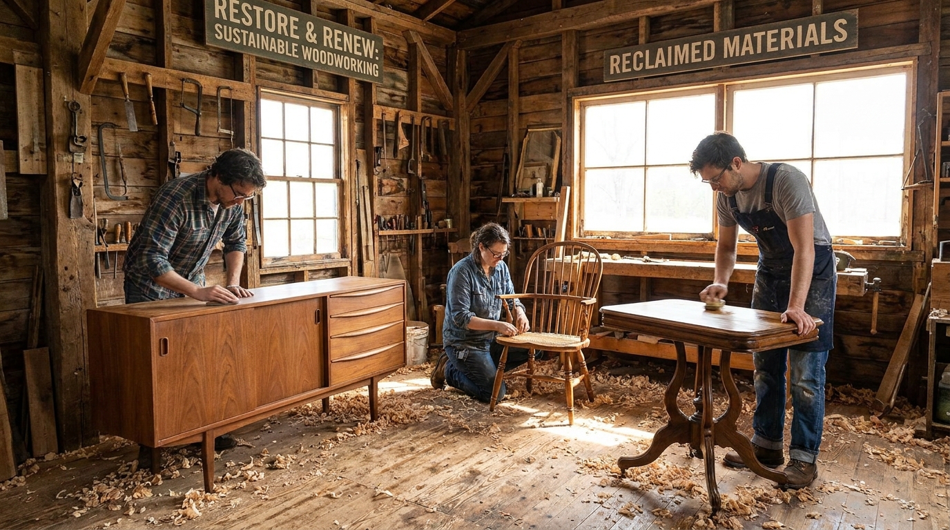 à orvault, sylvie et rené créent une entreprise innovante dédiée à la restauration et au relooking de meubles, offrant une seconde vie à vos objets de mobilier avec passion et savoir-faire.