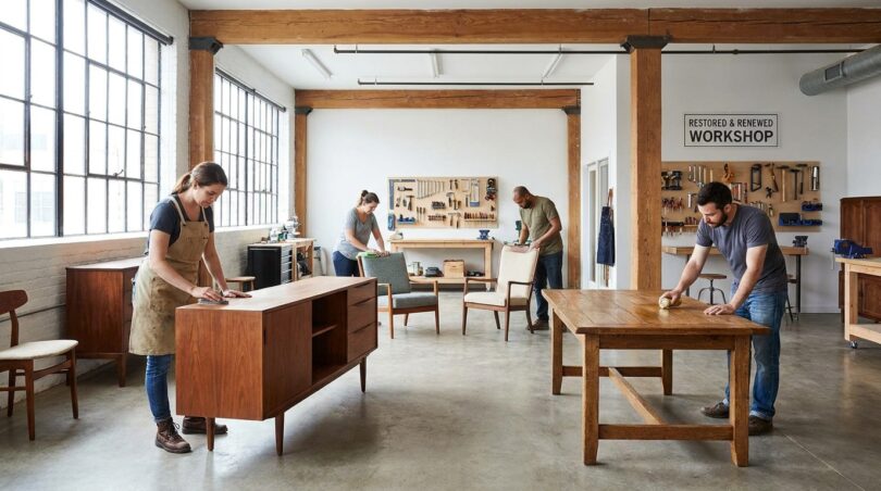 à orvault, sylvie et rené créent une entreprise innovante dédiée à la rénovation et au relooking de meubles, offrant une seconde vie à vos objets du quotidien.