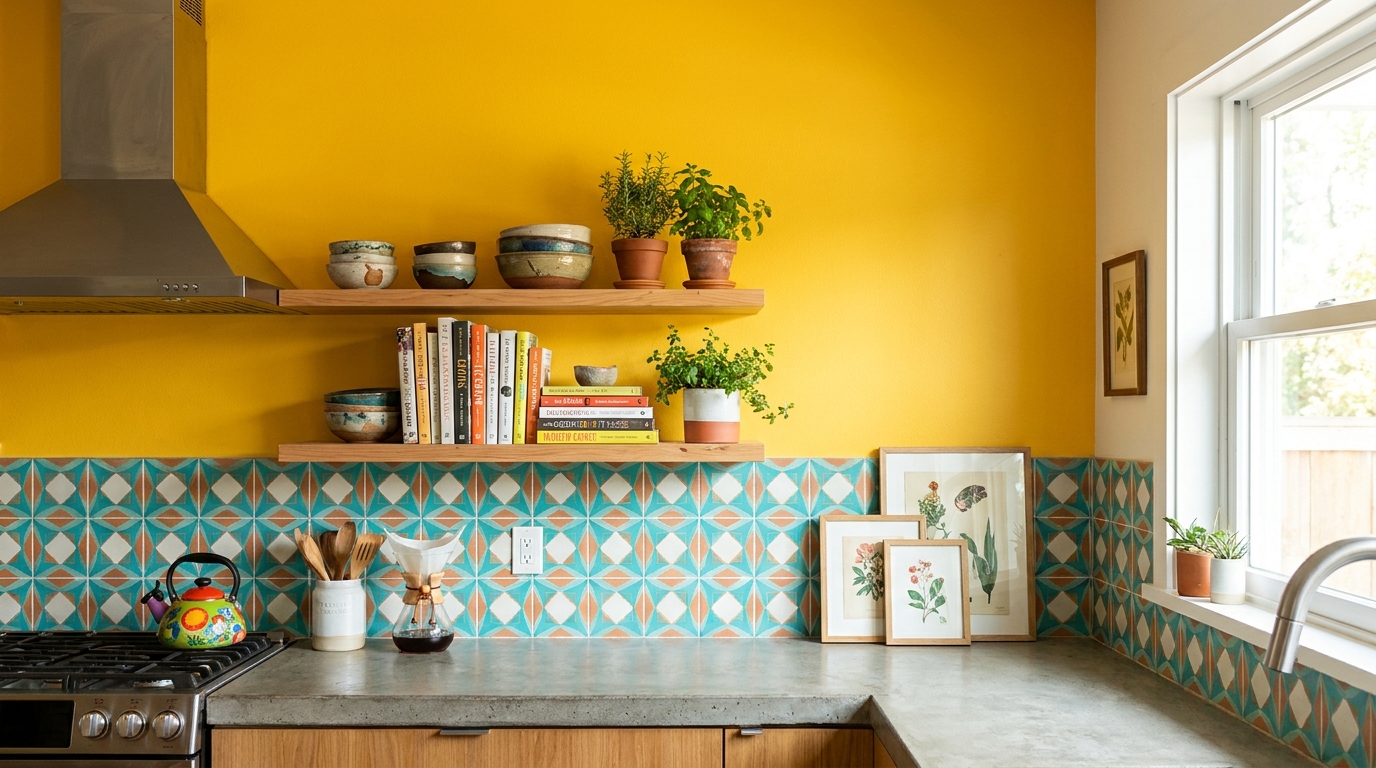 d&eacute;couvrez comment la couleur transforme la cuisine en un espace moderne et dynamique, abandonnant le tout-blanc pour adopter la nouvelle tendance qui apporte vie et originalit&eacute; &agrave; votre int&eacute;rieur.