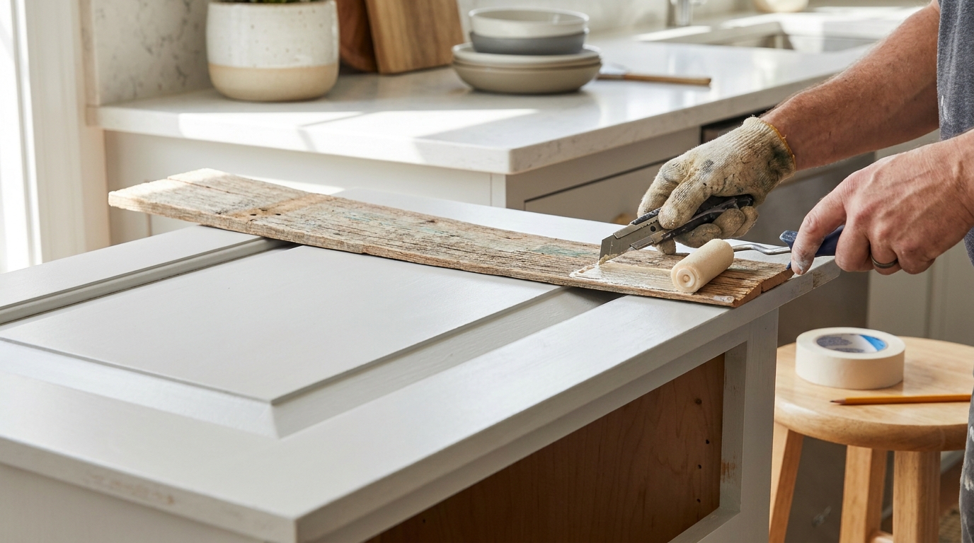 d&eacute;couvrez comment transformer votre cuisine style shaker sans remplacer vos meubles en utilisant une astuce ing&eacute;nieuse avec un mat&eacute;riau r&eacute;cup&eacute;r&eacute;, pour une r&eacute;novation &eacute;conomique et &eacute;cologique.