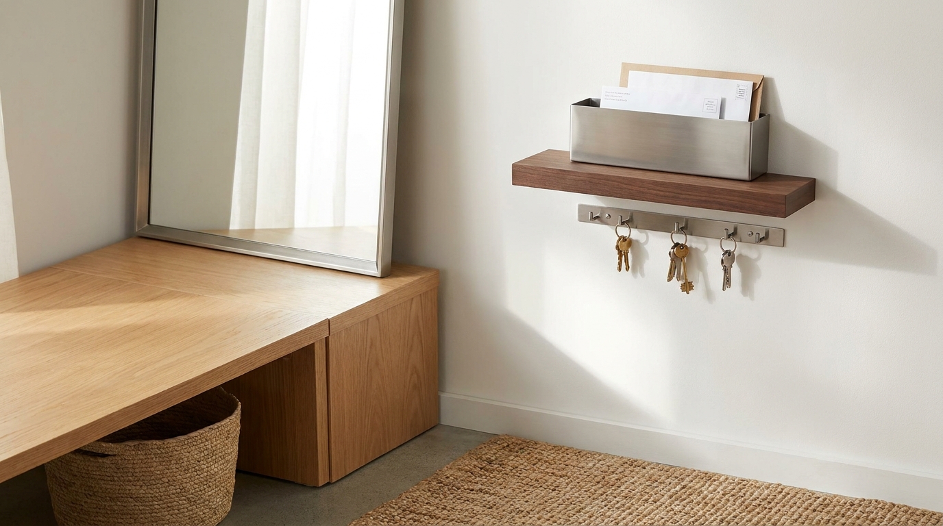 découvrez comment dire adieu aux clés égarées et au courrier en désordre près de la porte grâce à la nouvelle obsession des décorateurs pour un intérieur organisé et stylé.