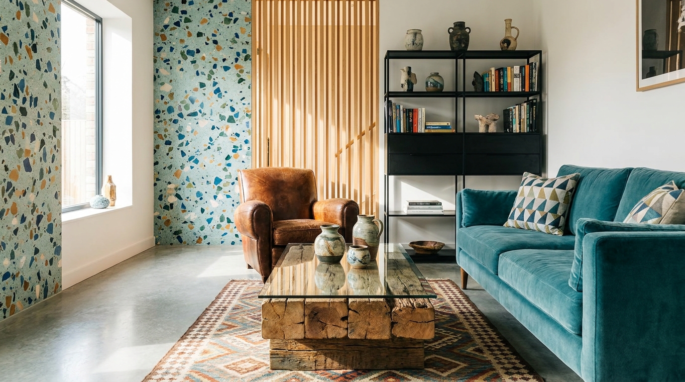 découvrez comment les architectes d'intérieur rompent avec les ensembles uniformes en adoptant une tendance audacieuse qui mêle différents matériaux pour des espaces uniques et créatifs.