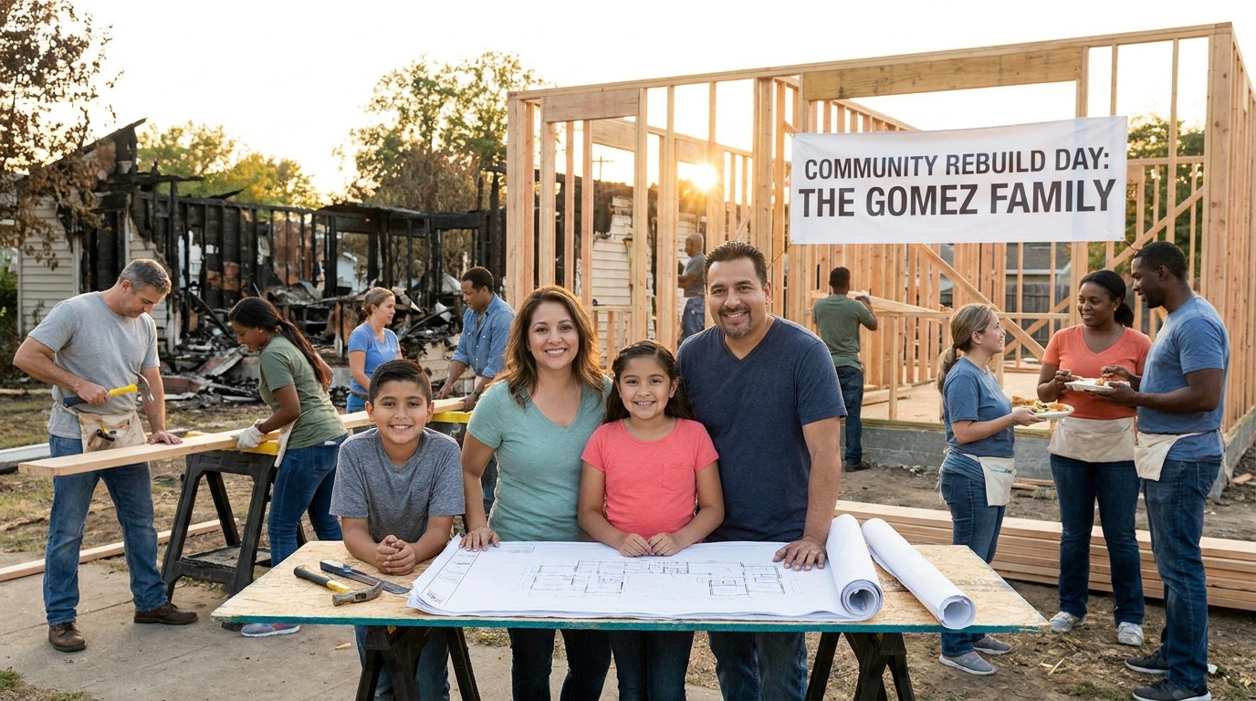 après l'incendie qui a ravagé leur maison, un appel urgent à la solidarité est lancé pour aider cette famille de ponta à se relever et reconstruire leur vie. découvrez comment vous pouvez contribuer.