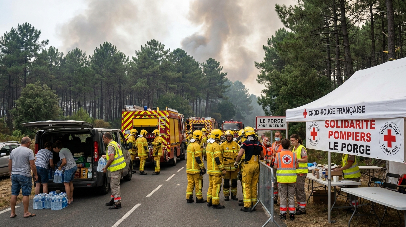 au porge, le retour difficile des sinistr&eacute;s face aux maisons d&eacute;truites et aux vies profond&eacute;ment boulevers&eacute;es par la catastrophe.