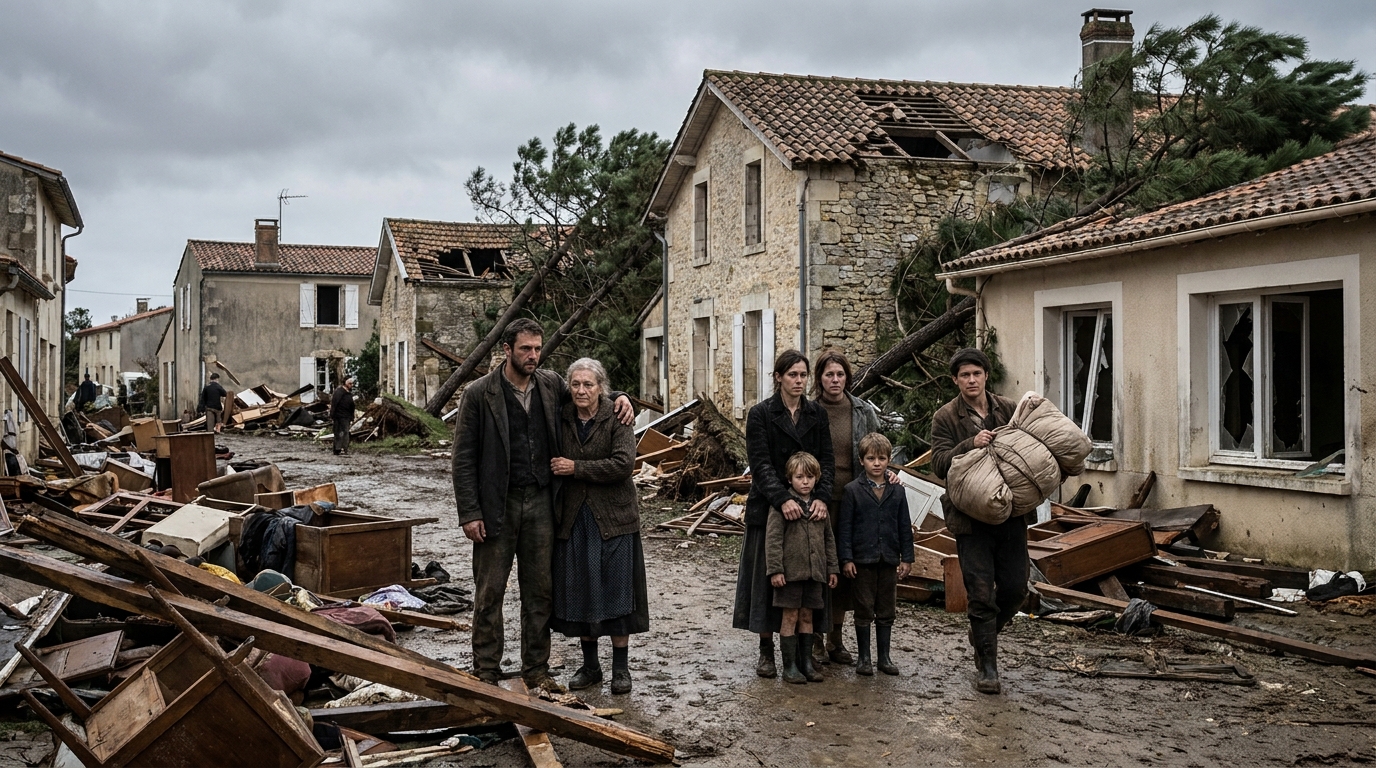 au porge, le retour des sinistr&eacute;s d&eacute;voile les d&eacute;fis apr&egrave;s la destruction des maisons et l'impact profond sur les vies boulevers&eacute;es de la communaut&eacute;.