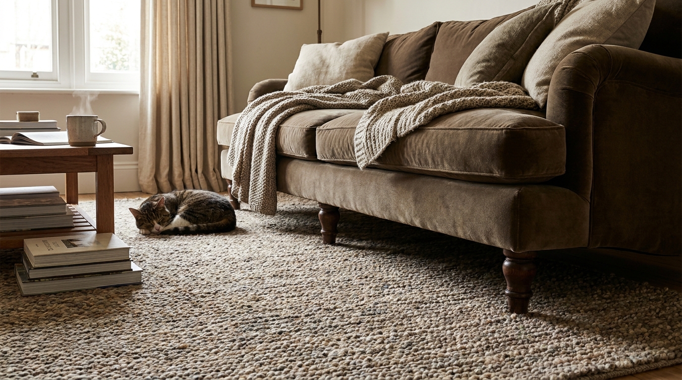 découvrez comment un simple geste, en plaçant un tapis sous les pieds avant de mon canapé, a transformé mon confort et stabilisé mon mobilier. une histoire inspirante de praticité et d'astuce maison.