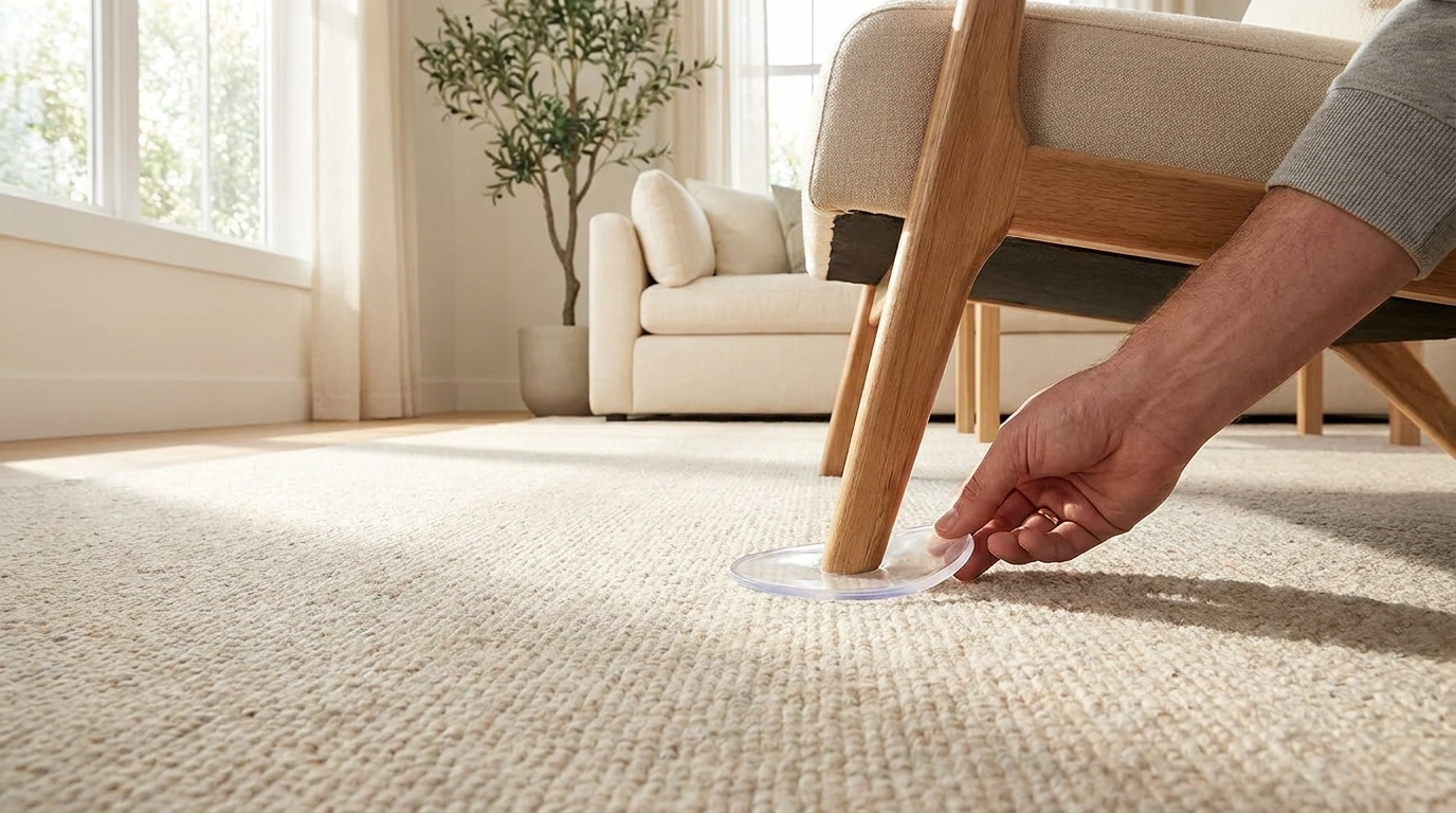 découvrez une astuce simple et rapide pour protéger votre tapis des marques causées par les pieds de meubles et lui redonner un aspect comme neuf en seulement une minute.