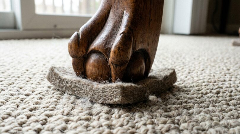 découvrez une astuce simple et rapide pour protéger votre tapis des marques laissées par les pieds de meubles. en une minute, dites adieu aux traces disgracieuses et prolongez la durée de vie de votre sol.