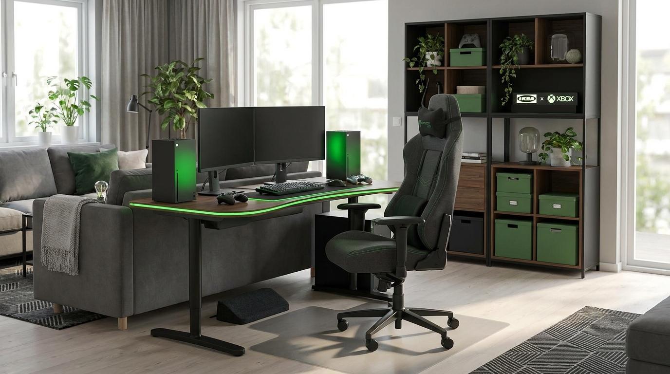 découvrez la nouvelle collection exclusive de meubles gaming créée en partenariat par ikea et xbox, alliant design, confort et innovation pour les gamers.
