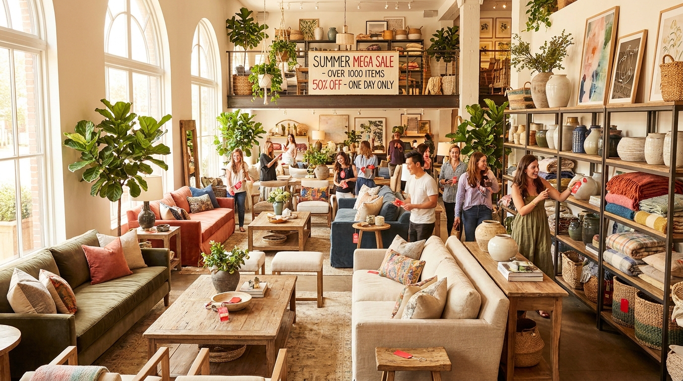 ne manquez pas le méga soldes chez maisons du monde ce mercredi 12 août : plus de 1000 articles sélectionnés à -50 % pour embellir votre intérieur à petits prix !