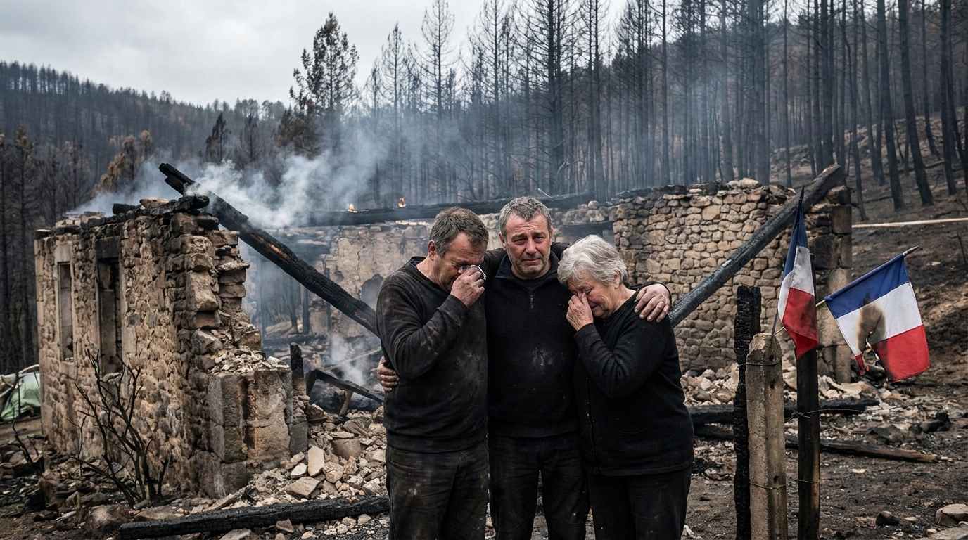 découvrez le retour émouvant des habitants à leur domicile, après les devastations causées par les incendies, symbolisant une partie de leur vie envolée mais pleine d'espoir.