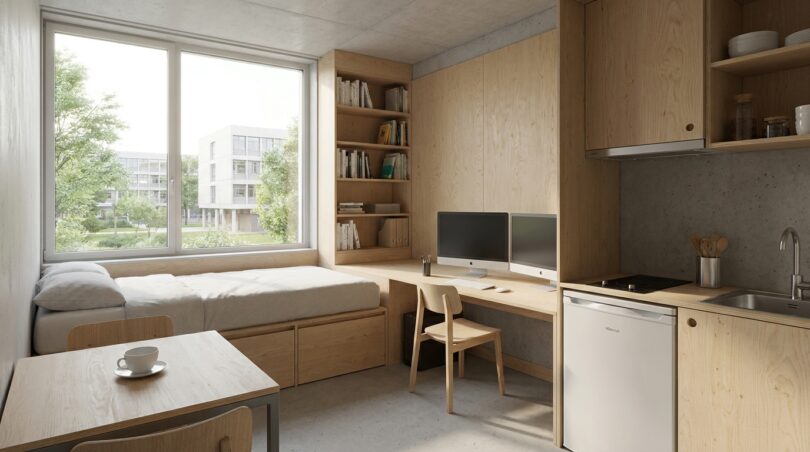 à caen, le chantier de la maison des chercheurs et de la résidence étudiante avance. un projet de 24 millions d’euros au service de la recherche et du logement étudiant.