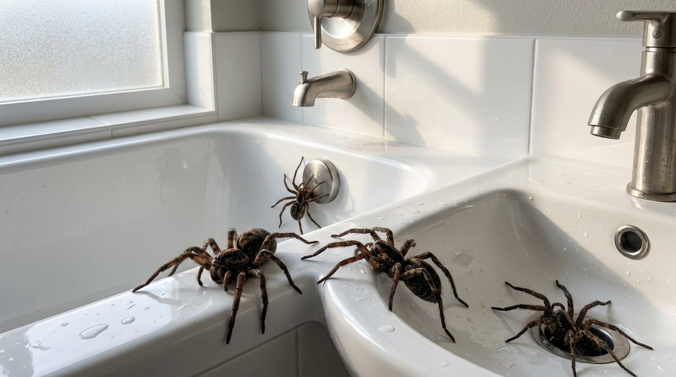 découvrez l'origine des grosses araignées qui apparaissent dans nos baignoires et lavabos, et apprenez comment les éviter chez vous.