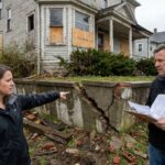 un couple ach&egrave;te une maison et d&eacute;couvre un danger imminent mena&ccedil;ant un effondrement spectaculaire, r&eacute;v&eacute;lant un risque cach&eacute; dans leur nouvelle propri&eacute;t&eacute;.