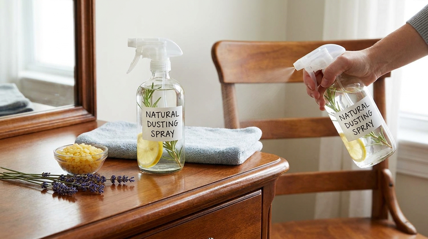 fatigu&eacute; de la poussi&egrave;re qui revient sans cesse ? d&eacute;couvrez notre astuce maison simple et efficace pour garder vos meubles impeccables plus longtemps.
