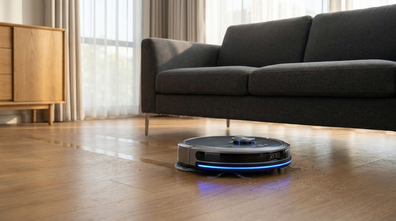 d&eacute;couvrez le robot laveur-aspirateur autonome, con&ccedil;u pour se glisser facilement sous les meubles et offrir un nettoyage impeccable sans effort. la r&eacute;volution du nettoyage &agrave; domicile est enfin arriv&eacute;e !