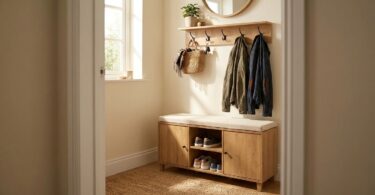découvrez comment ce meuble à 25 € trouvé chez action a transformé une entrée encombrée en espace de rangement pratique et bien ordonné.