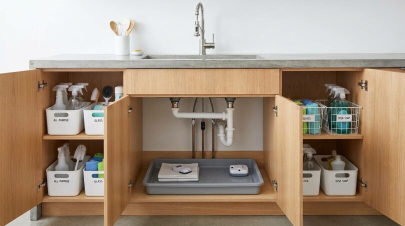 découvrez pourquoi nous continuons à stocker nos produits ménagers sous l'évier, malgré la vulnérabilité de ce meuble essentiel de la cuisine, et explorez des solutions pour mieux organiser cet espace délicat.