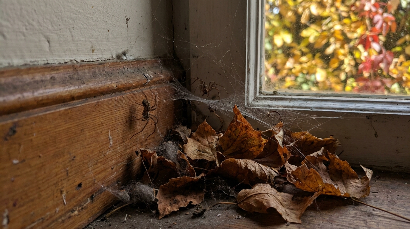 d&eacute;couvrez pourquoi une maison envahie d&rsquo;araign&eacute;es &agrave; la mi-septembre est un signal pour v&eacute;rifier ses ouvertures et profiter de cette p&eacute;riode pour un grand m&eacute;nage efficace.